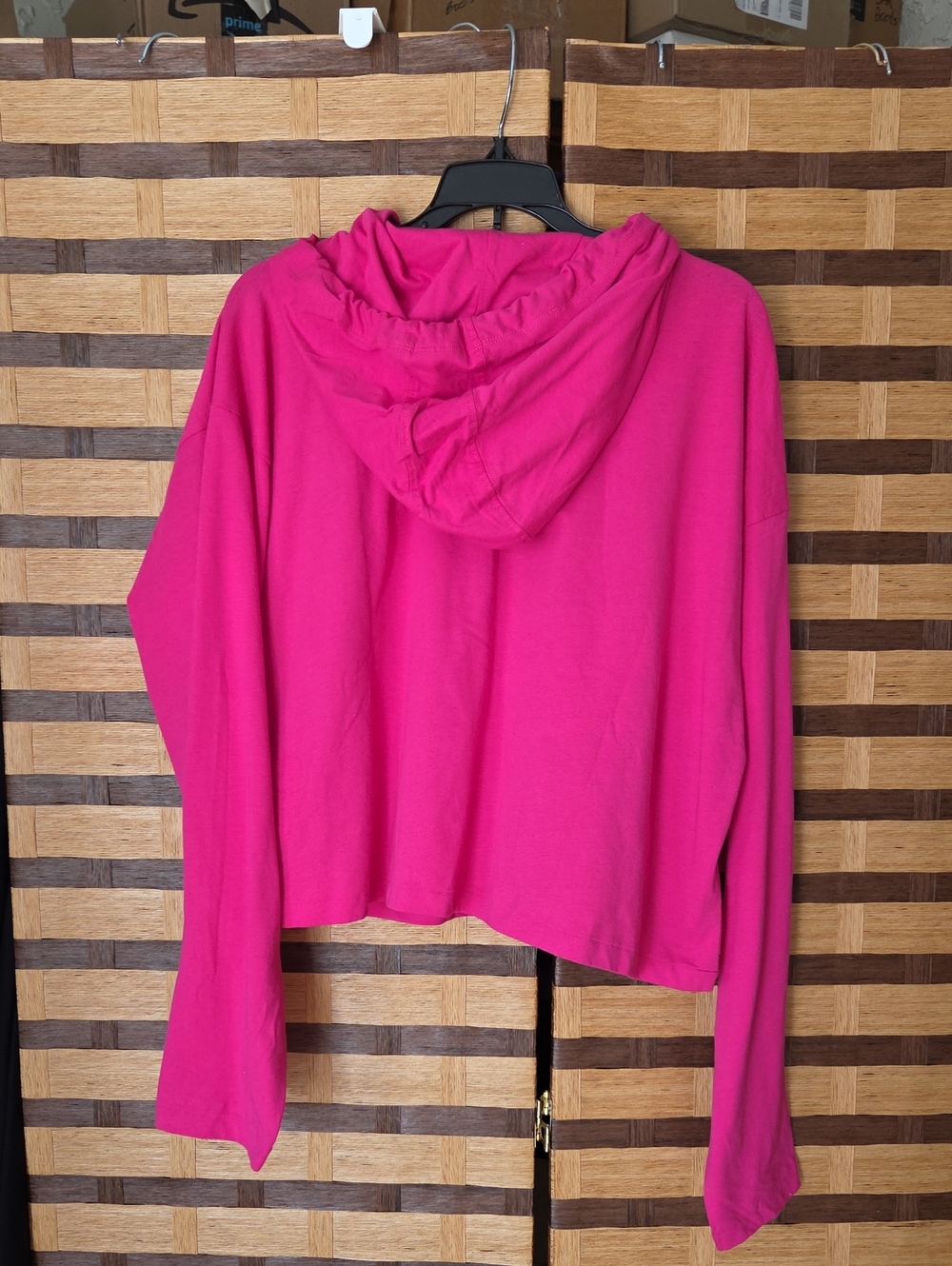 NWT! Ralph Lauren RLX Women's Cropped Cotton Jersey Hoodie - Picture 5 of 5